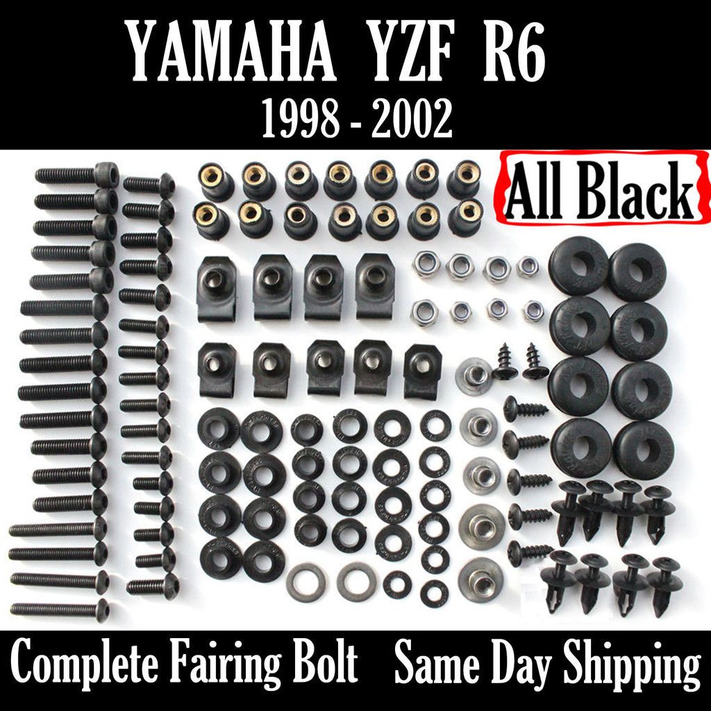 yamaha r6 fairing bolts